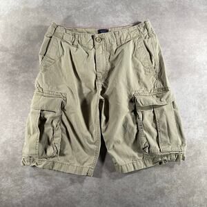 GAP Khakis Beige Utility Outdoor Cargo Shorts Waist 31”